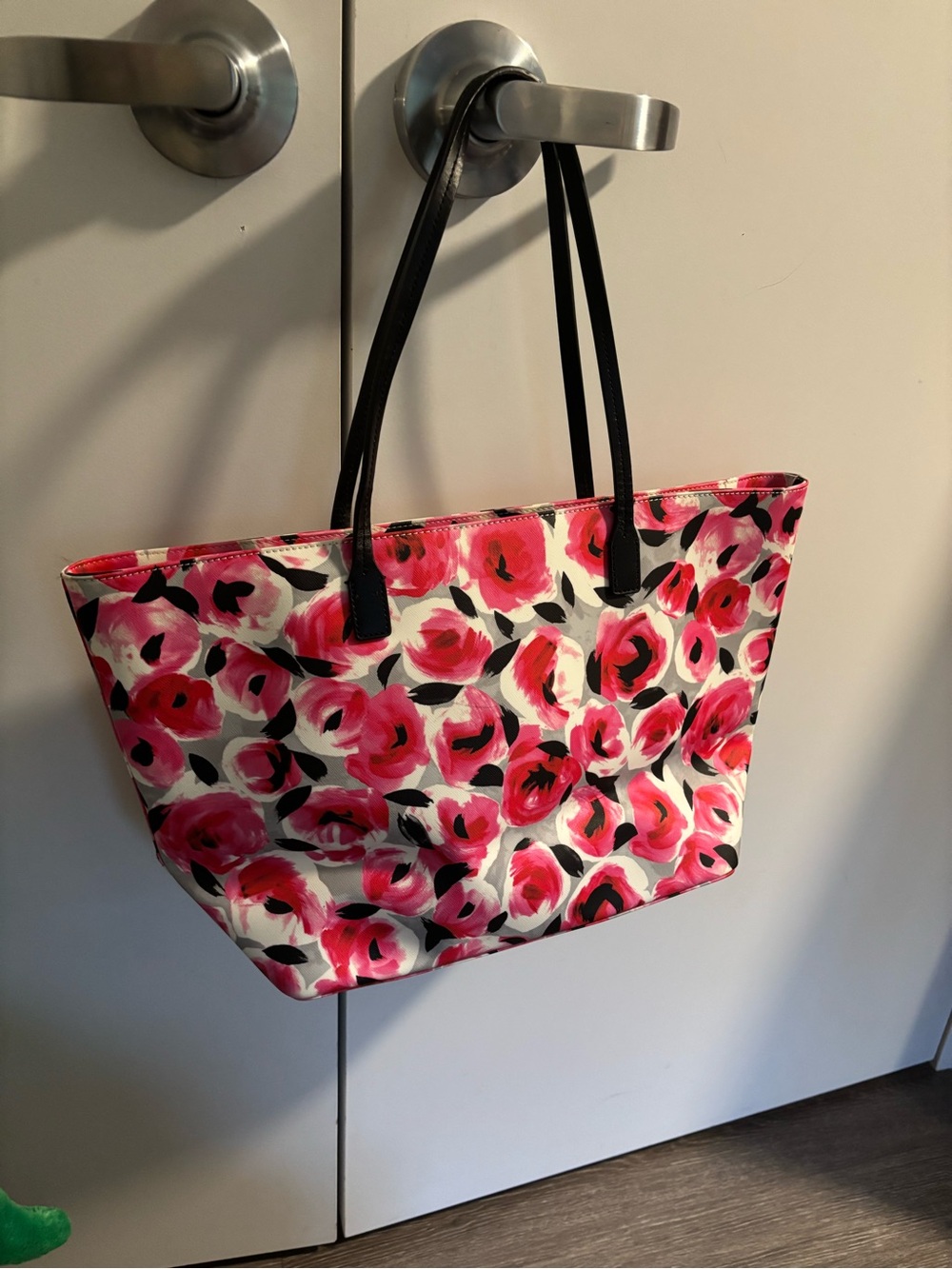 kate spade Pink & Black Floral Tote - Picture 2 of 7